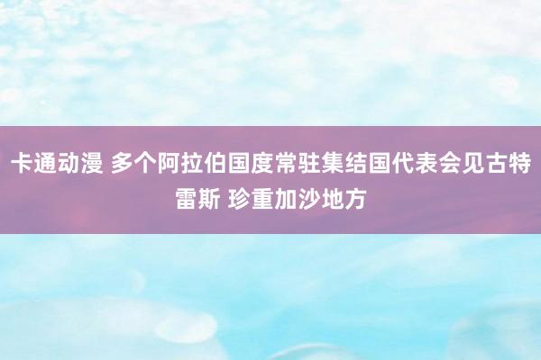 卡通动漫 多个阿拉伯国度常驻集结国代表会见古特雷斯 珍重加沙地方