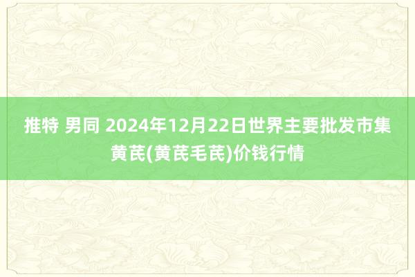 推特 男同 2024年12月22日世界主要批发市集黄芪(黄芪毛芪)价钱行情