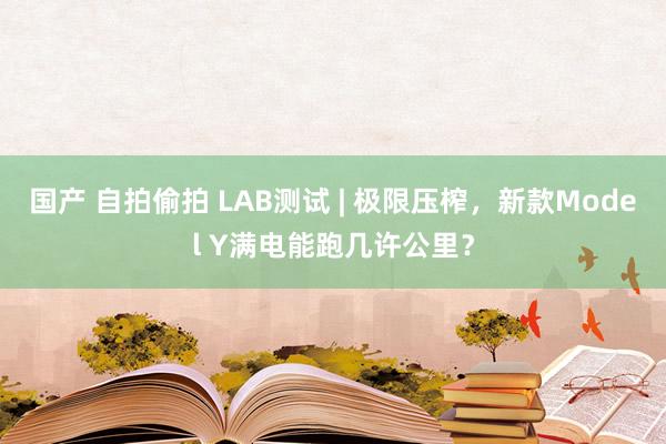 国产 自拍偷拍 LAB测试 | 极限压榨，新款Model Y满电能跑几许公里？