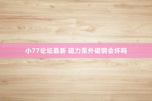 小77论坛最新 磁力泵外磁钢会坏吗