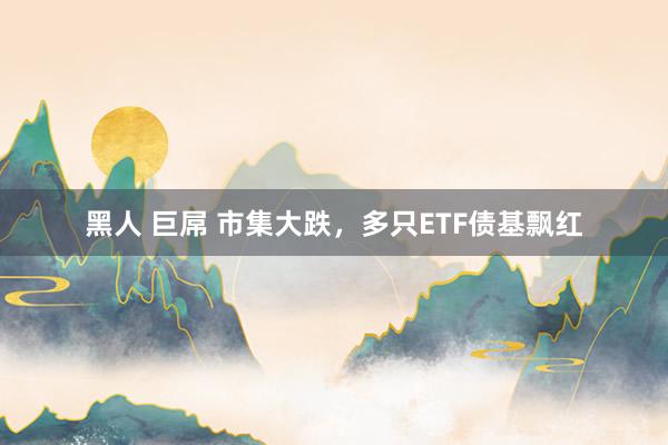黑人 巨屌 市集大跌，多只ETF债基飘红